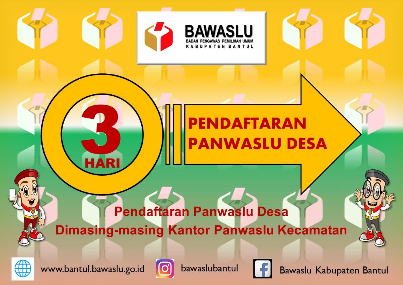 Pendaftaran Panwas Desa / Kelurahan akan Segera di Tutup